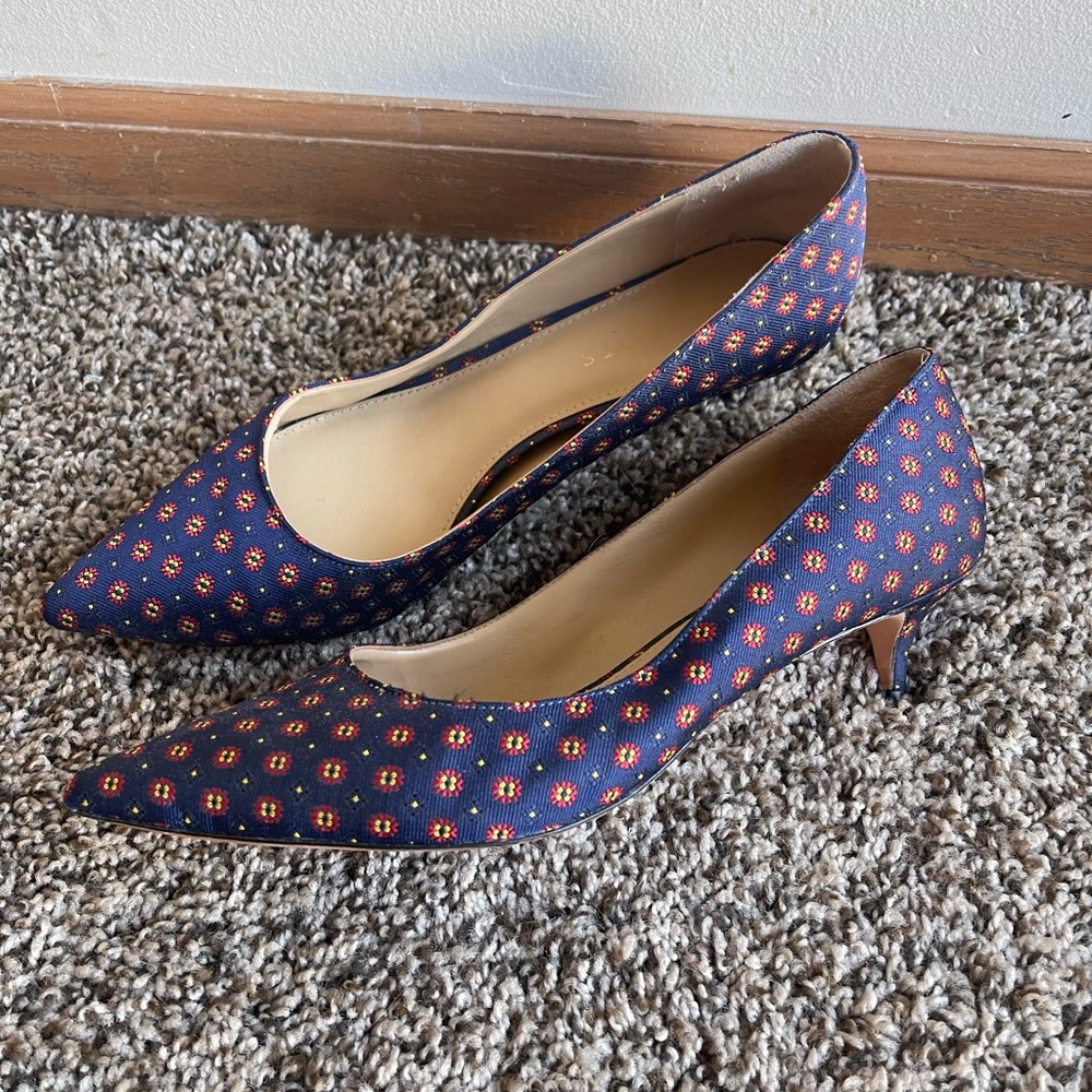 Talbots Navy Patterned Women's Heels